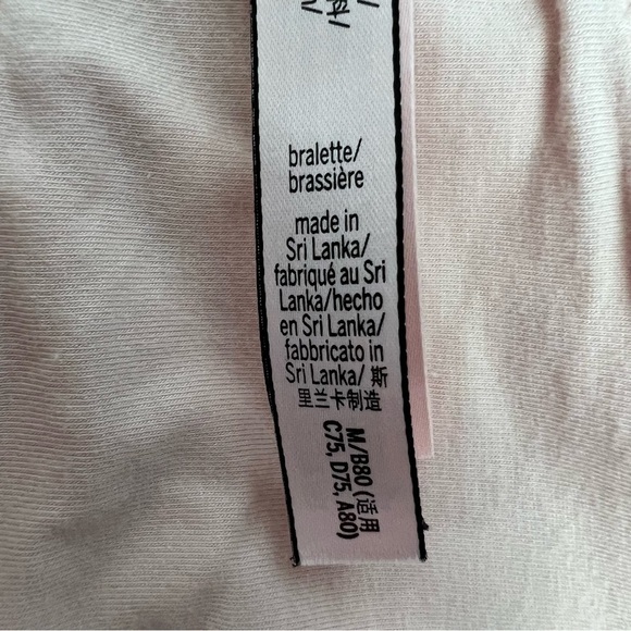VICTORIA’S SECRET Women’s Bralette Medium Pink & Silver 1” Bottom Elastic Strap - Picture 5 of 9